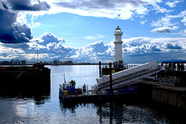Lighthouse at New Haven Scotland